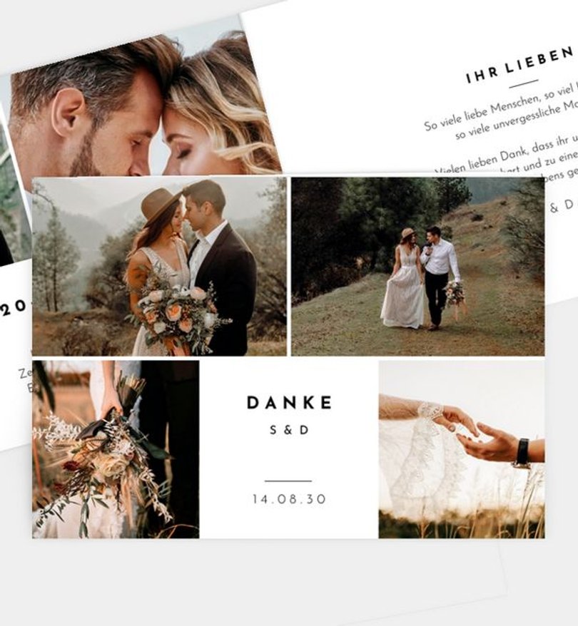Dankeskarte Hochzeit Our Moment