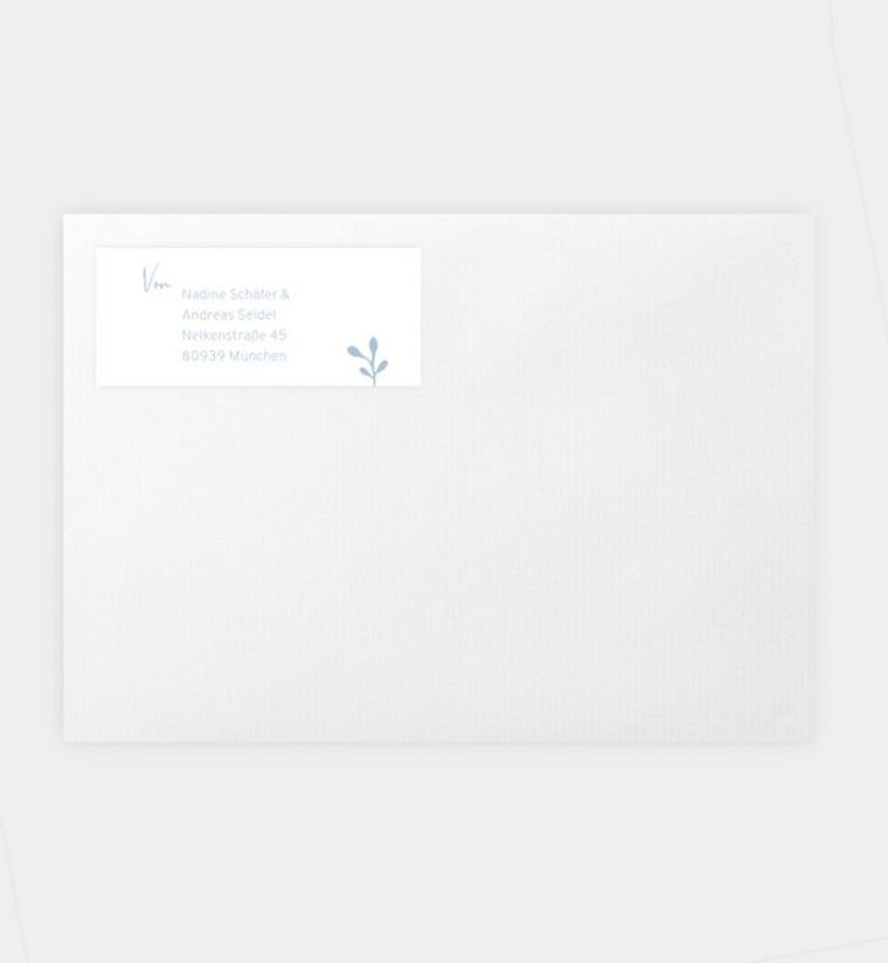 Absenderaufkleber Geburt Craftpaperbutton