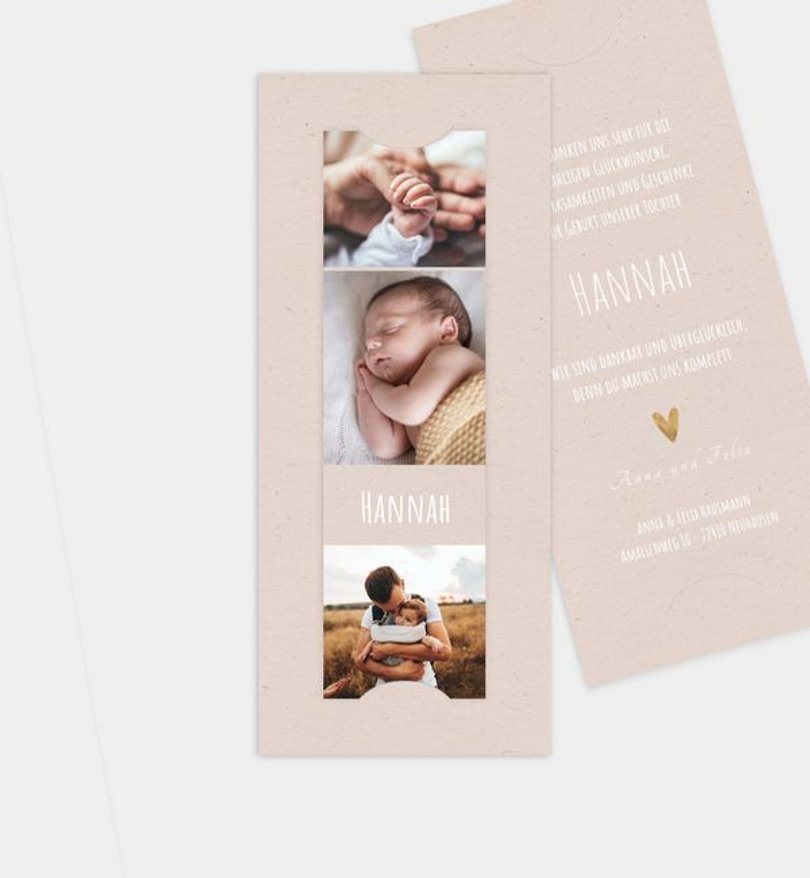 Geburtsanzeige Geburt Vintage Love · Crafty