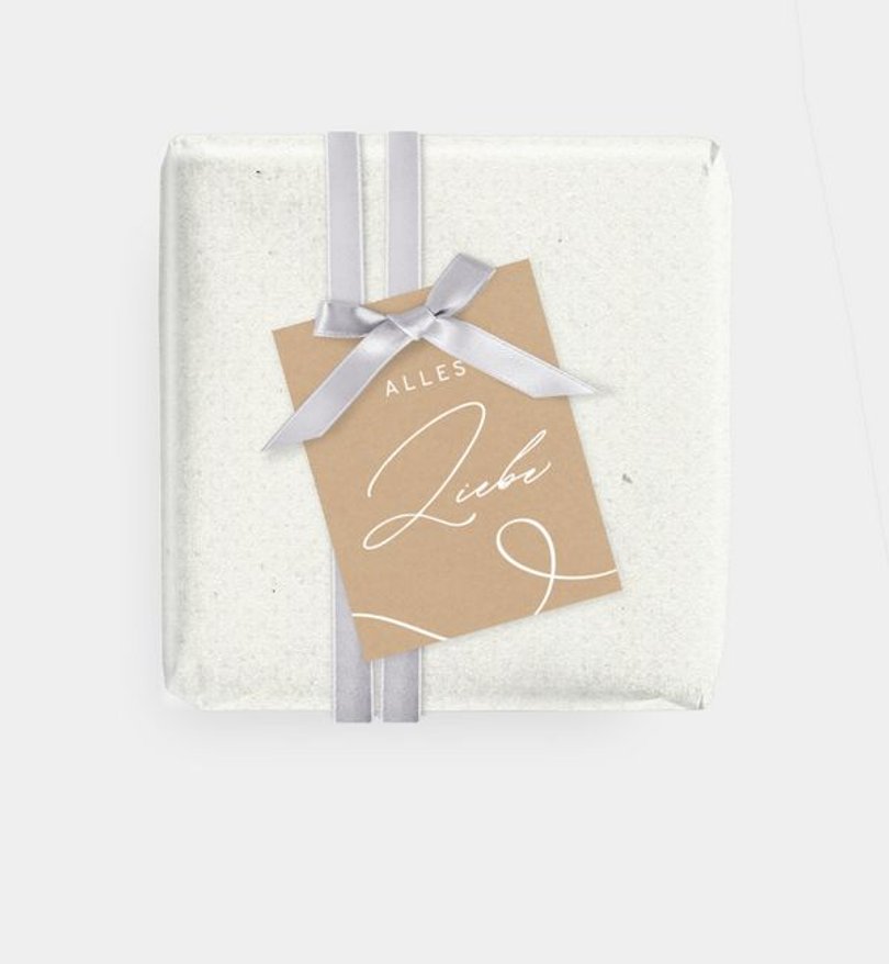 Geschenkanhänger Geschäftlich Weihnachtsschnörkel