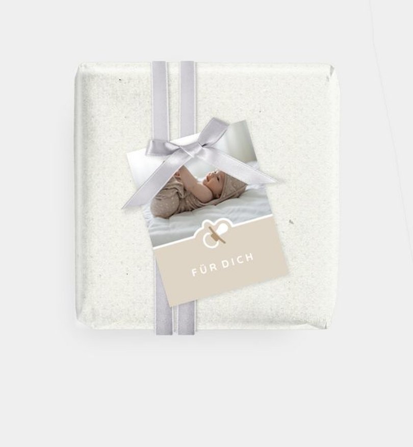 Geschenkanhänger Geburt Baby Collage