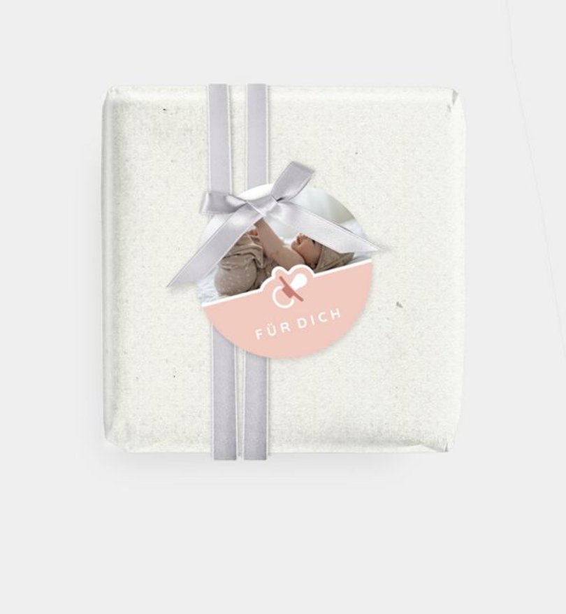 Geschenkanhänger Geburt Baby Collage