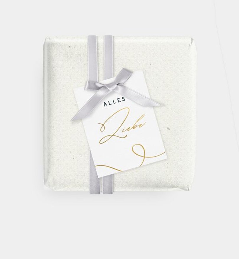Geschenkanhänger Geschäftlich Weihnachtsschnörkel