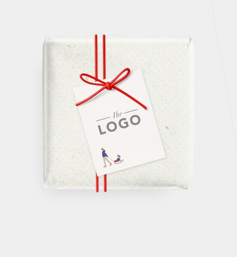 Geschenkanhänger Geschäftlich Winterzauber