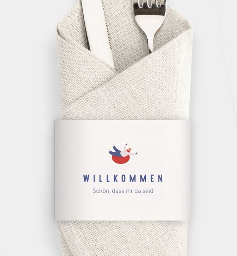 Besteck Servietten-Zubehör Geschäftlich Winterzauber