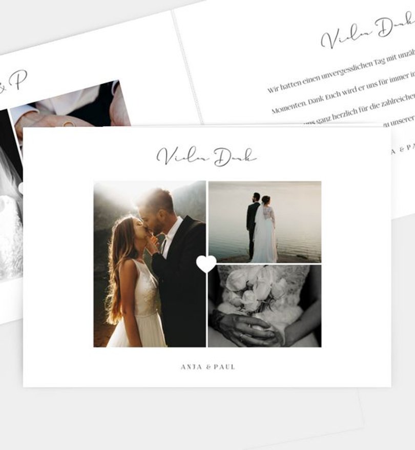 Dankeskarte Hochzeit Just Wonderful