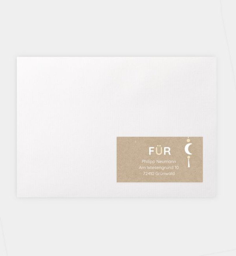 Empfängeraufkleber Geburt Cute Mobile - Crafty