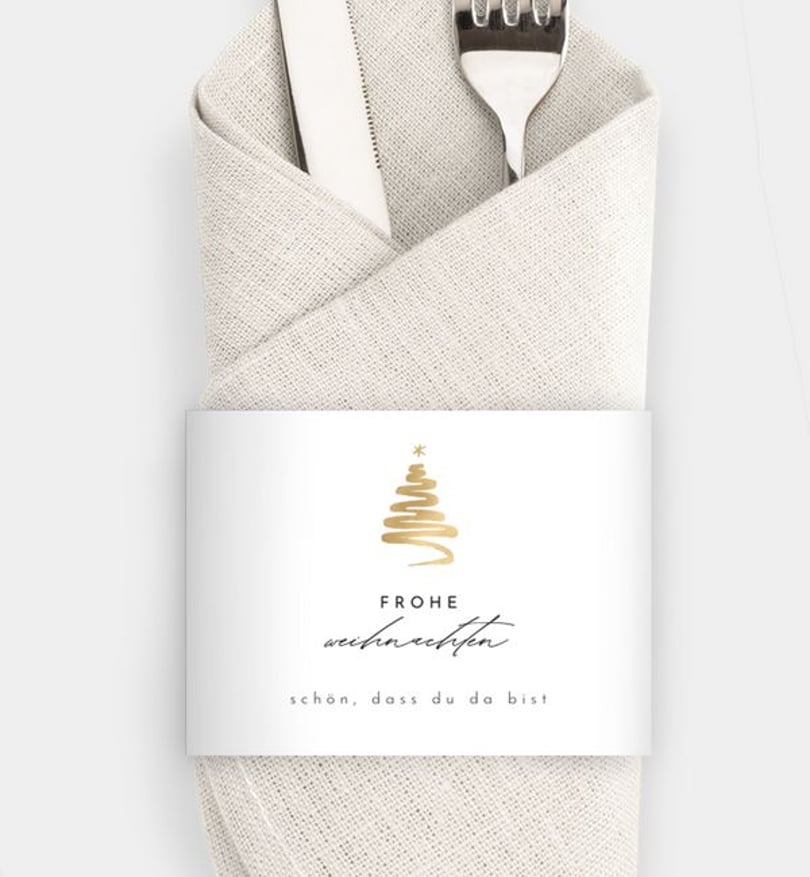 Besteck Servietten-Zubehör Geschäftlich Golden Tree