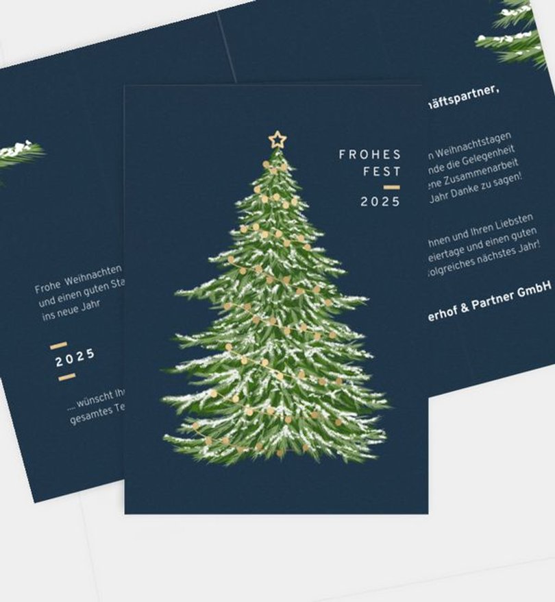 Weihnachtskarte Weihnachten geschäftlich Weihnachtsbaum