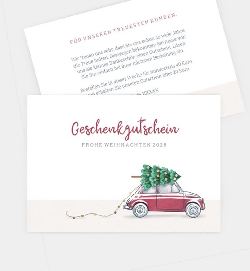 Gutscheinkarte Geschäftlich On The Road