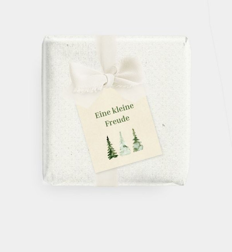 Geschenkanhänger Geschäftlich Baumreigen