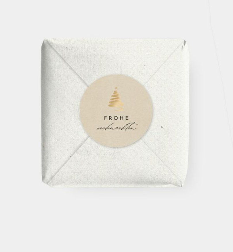 Geschenkaufkleber Geschäftlich Golden Tree