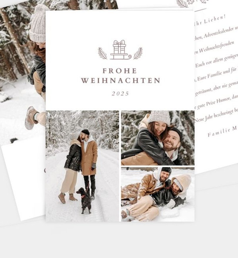 Weihnachtskarte Weihnachten/Privat Cuddly Cute