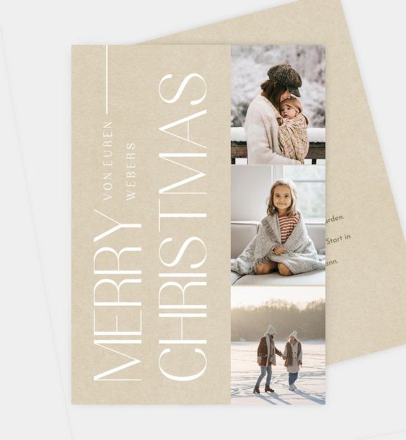 Weihnachtskarte Weihnachten/Privat Province XMAS · Vintage