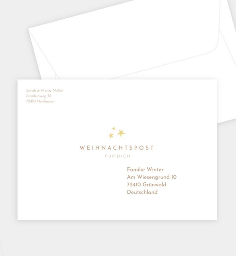 Briefumschlag Weihnachten Classic Moment · Vintage