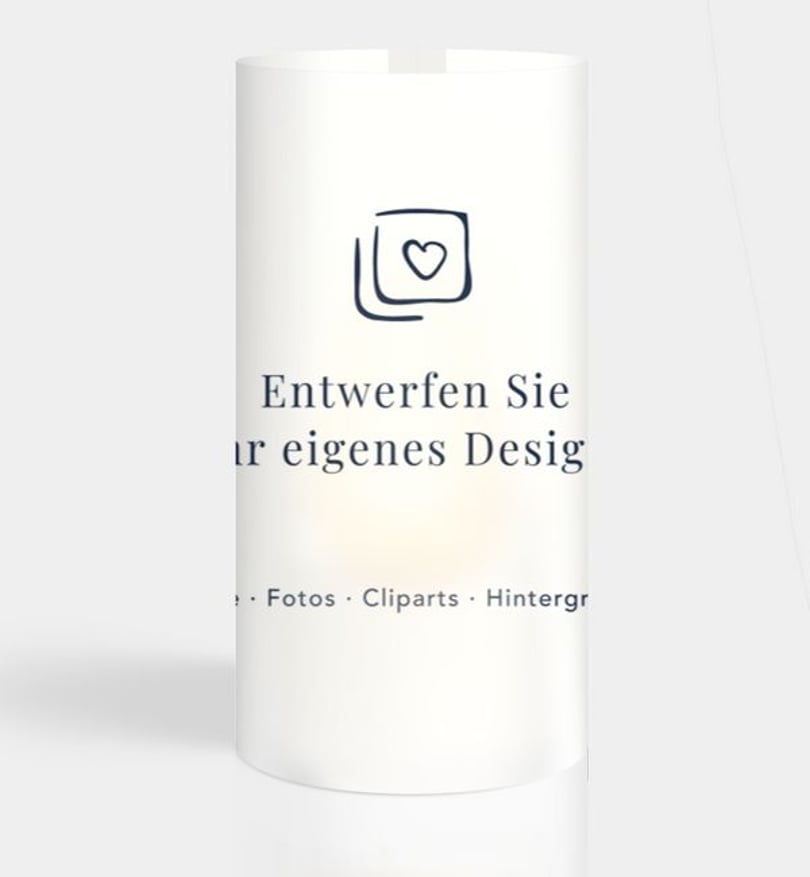 Windlichtkarte Weihnachten Blanko Design