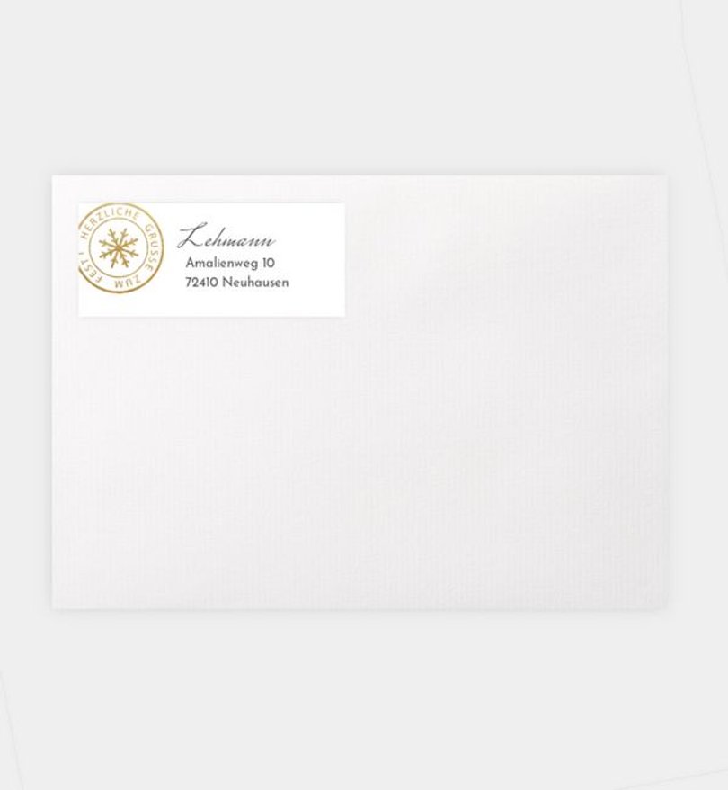 Absenderaufkleber Weihnachten Weihnachtsbrief