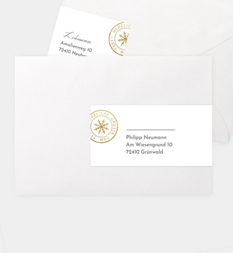Adressaufkleber Weihnachten Weihnachtsbrief