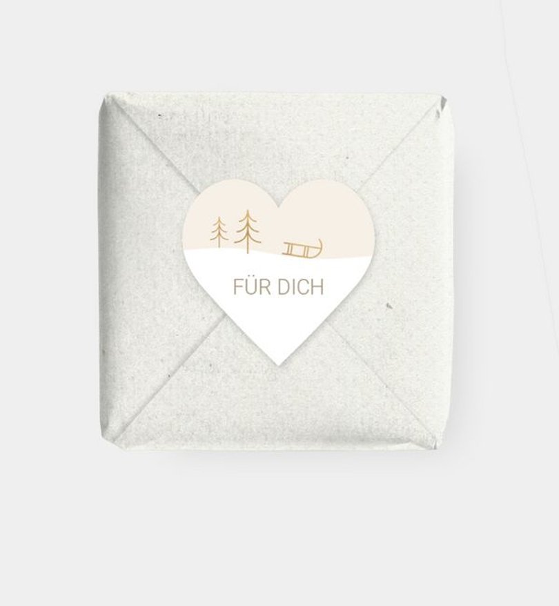 Geschenkaufkleber Weihnachten Cosy Day
