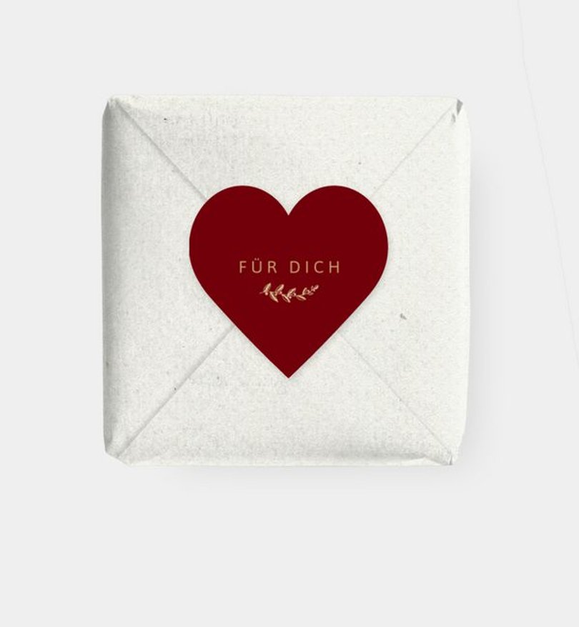 Geschenkaufkleber Weihnachten Festlicher Kranz