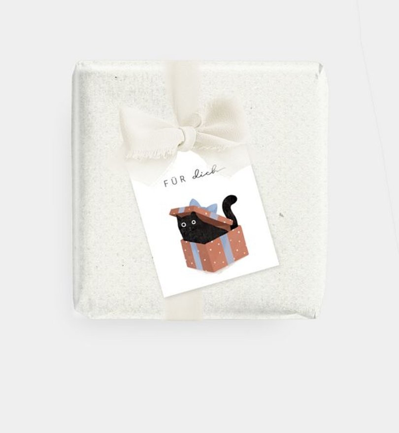 Geschenkanhänger Weihnachten Turbulent Cat