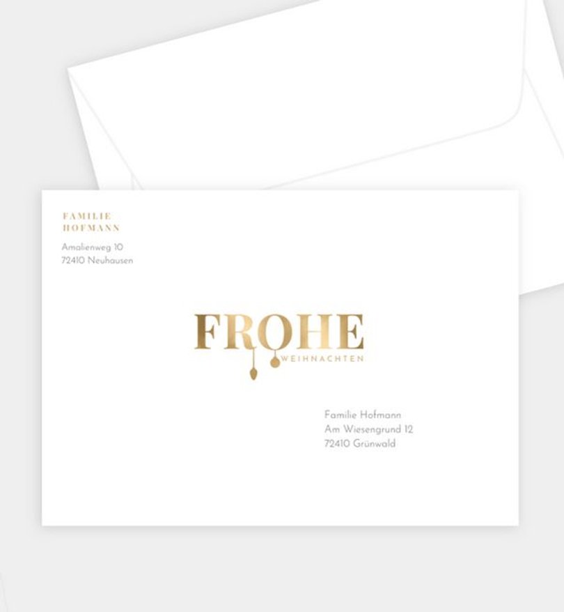 Briefumschlag Weihnachten Frohlockende Zeit