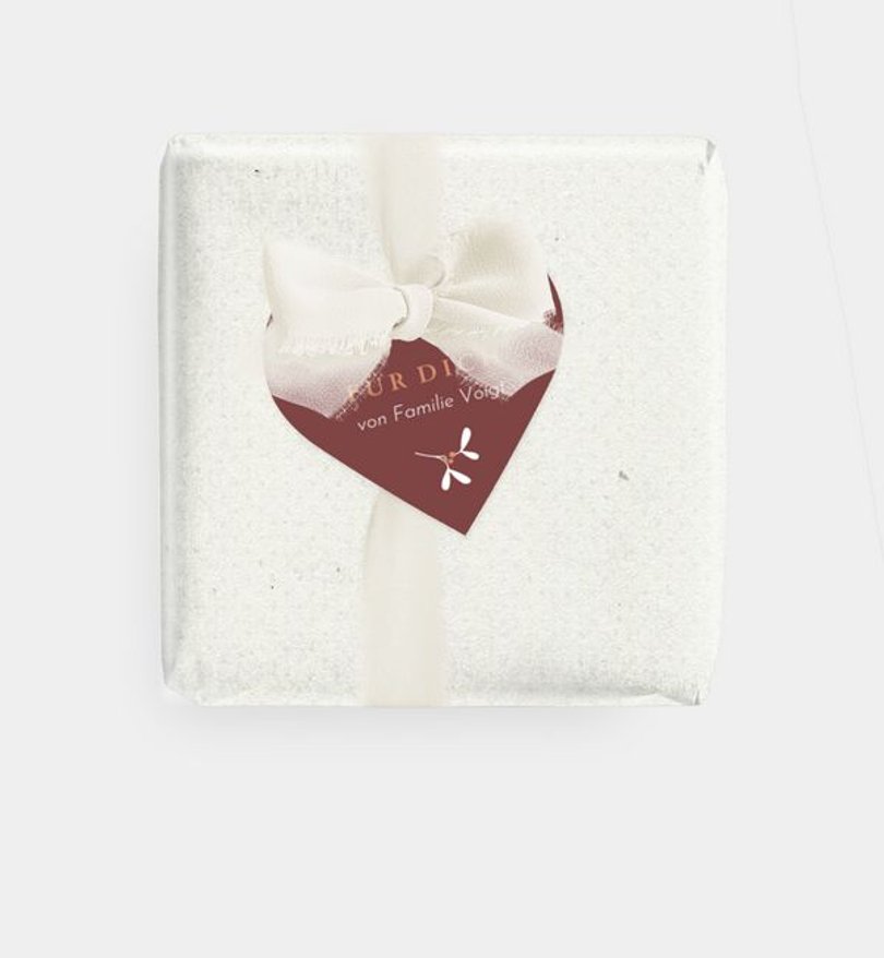 Geschenkanhänger Weihnachten Mistellove