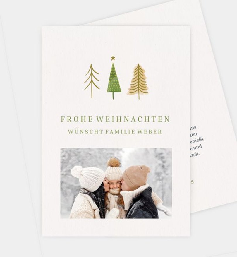 Weihnachtskarte Weihnachten/Privat Zauberwald