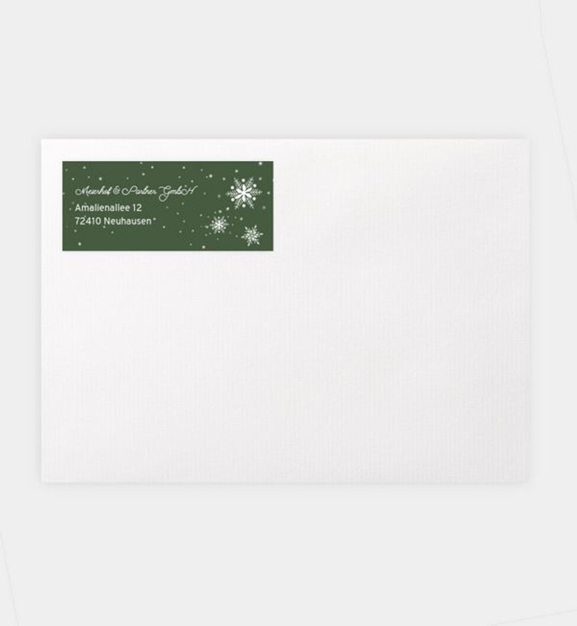 Absenderaufkleber Weihnachten Silent Night