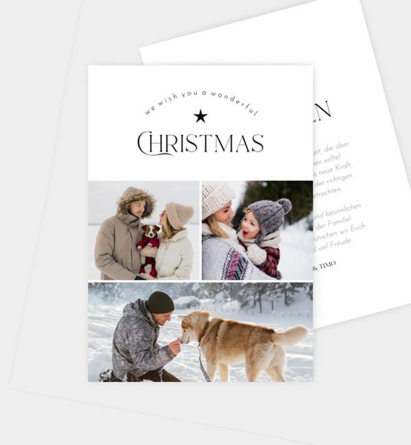 Weihnachtskarte Weihnachten/Privat Festive Greetings