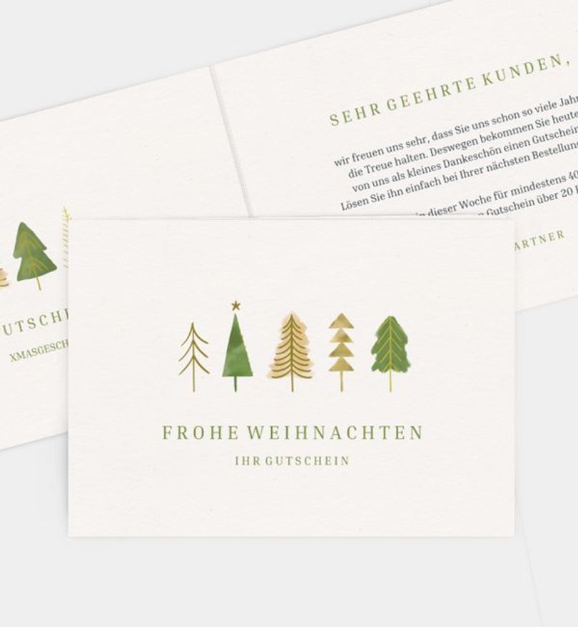 Gutscheinkarte Geschäftlich Zauberwald