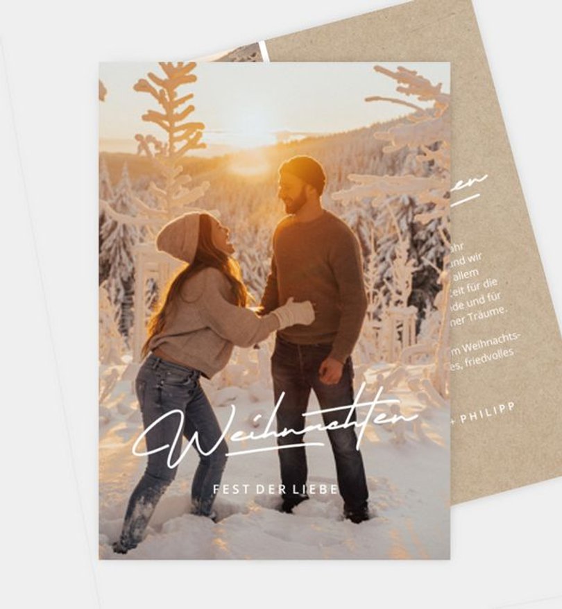 Weihnachtskarte Weihnachten/Privat Contemporary Christmas · Crafty