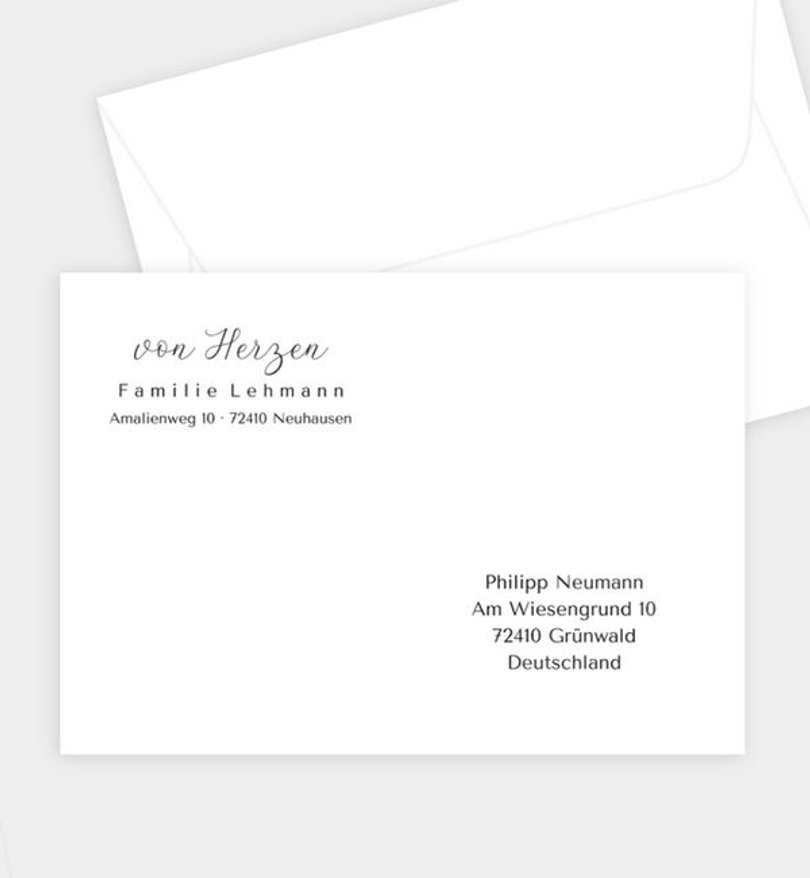 Briefumschlag Weihnachten Edel