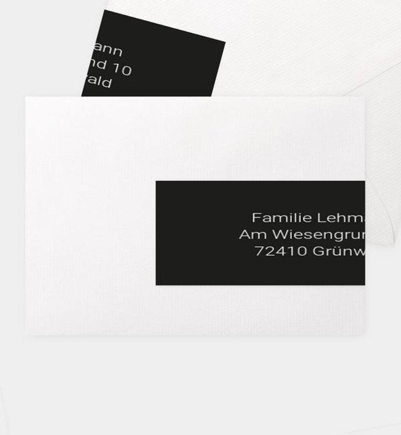 Adressaufkleber Party Modern Font