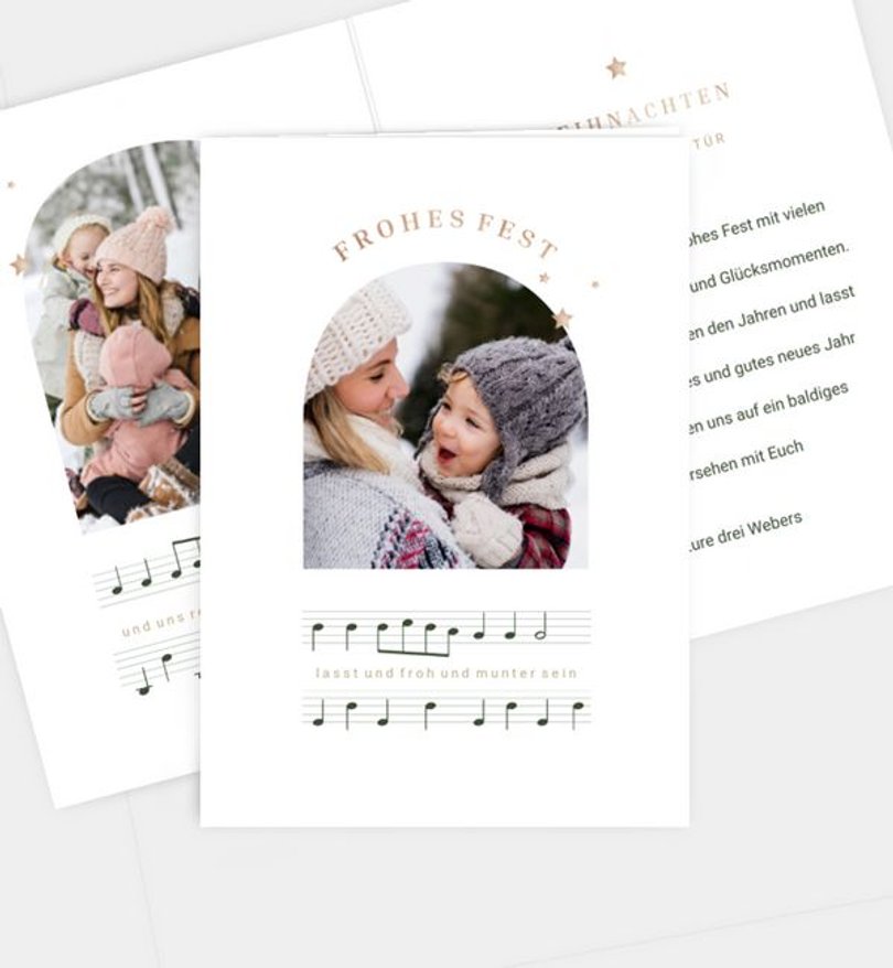 Weihnachtskarte Weihnachten/Privat Musik liegt in der Luft