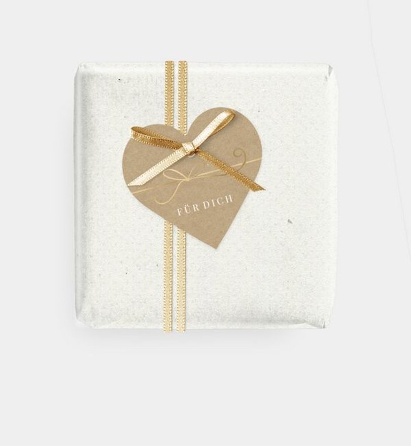Geschenkanhänger Weihnachten Goldenes Geschenk