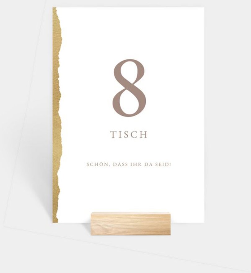 Tischnummer Party Delicate Glimmer