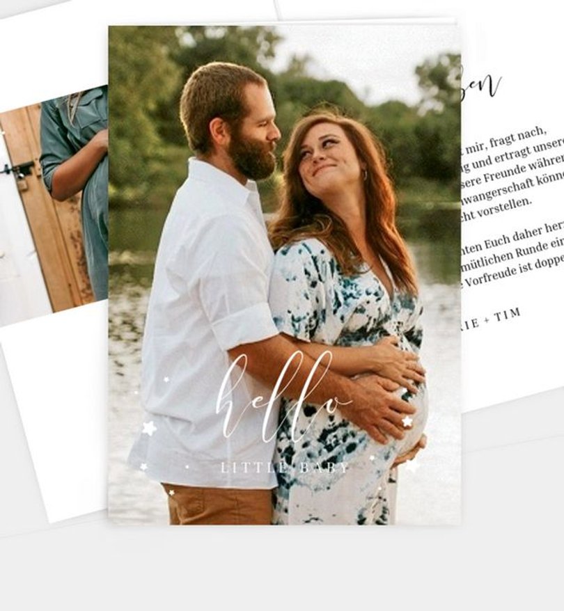 Einladungskarte Babyshower Endless Love