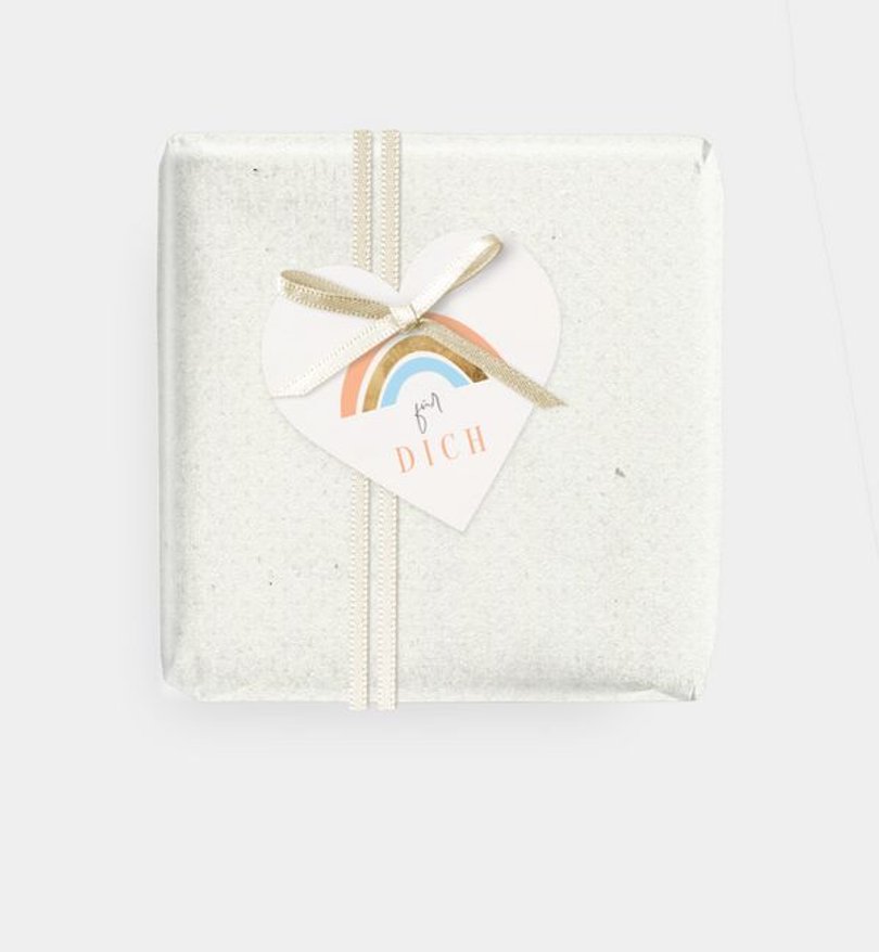 Geschenkanhänger Babyshower Regenbogen
