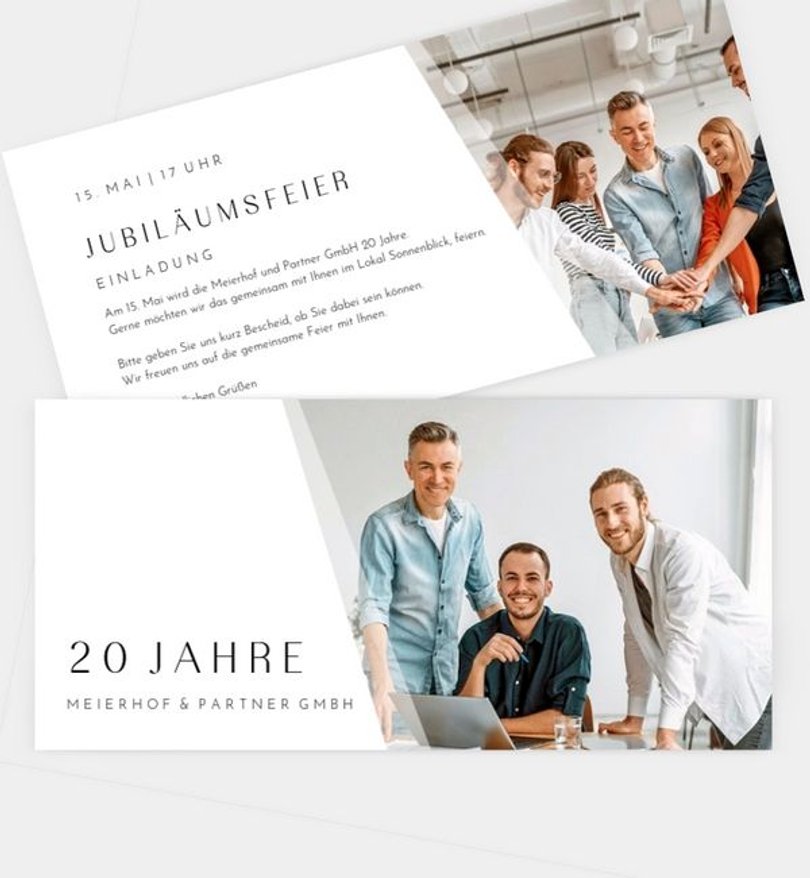 Einladungskarte Jubiläum Loire