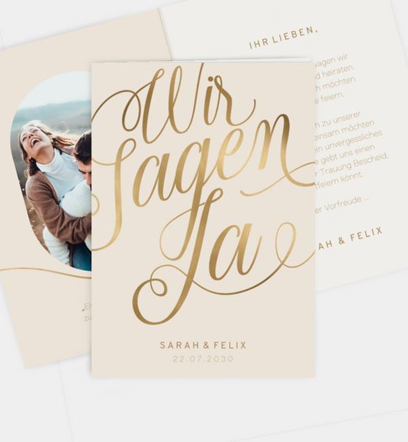 Einladungskarte Hochzeit Romantic