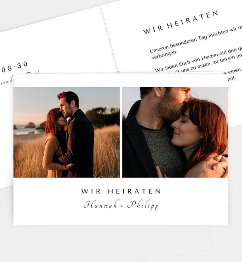 Einladungskarte Hochzeit Classic Wedding