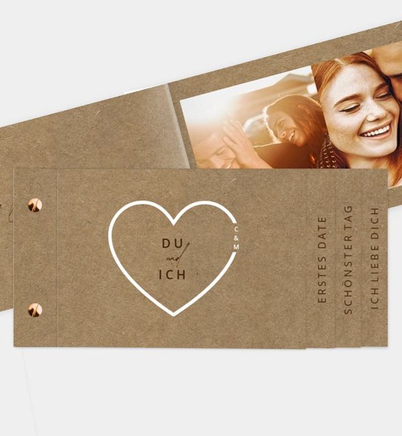 Grußkarte Valentinstag Volles Herz