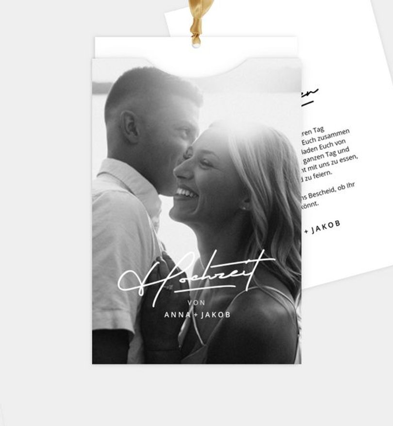 Einladungskarte Hochzeit Contemporary Wedding
