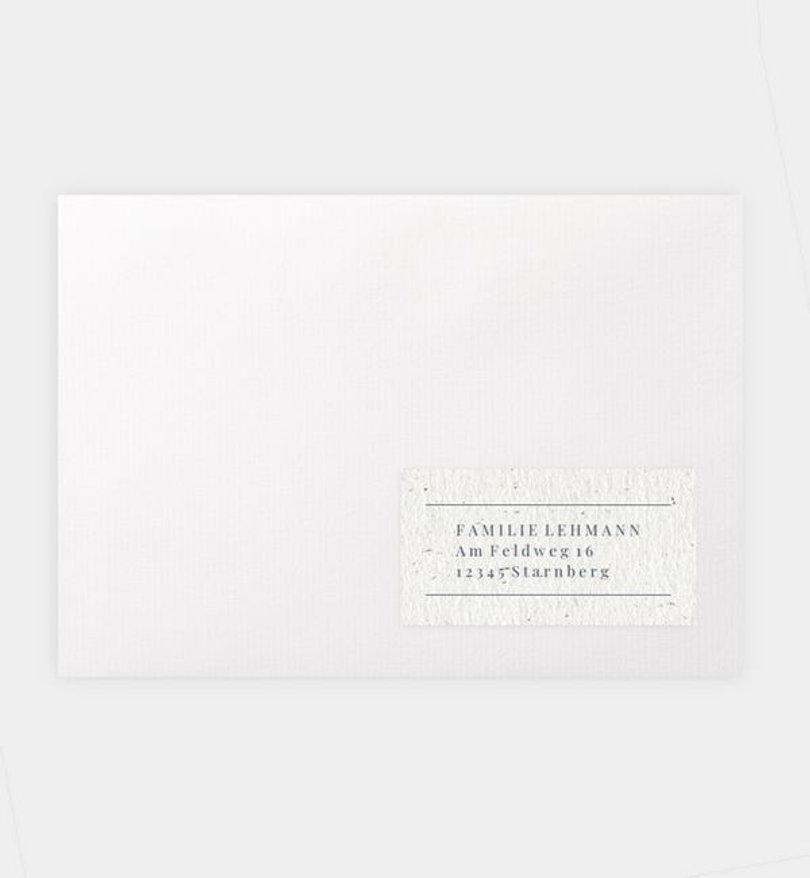 Empfängeraufkleber Hochzeit Maritim