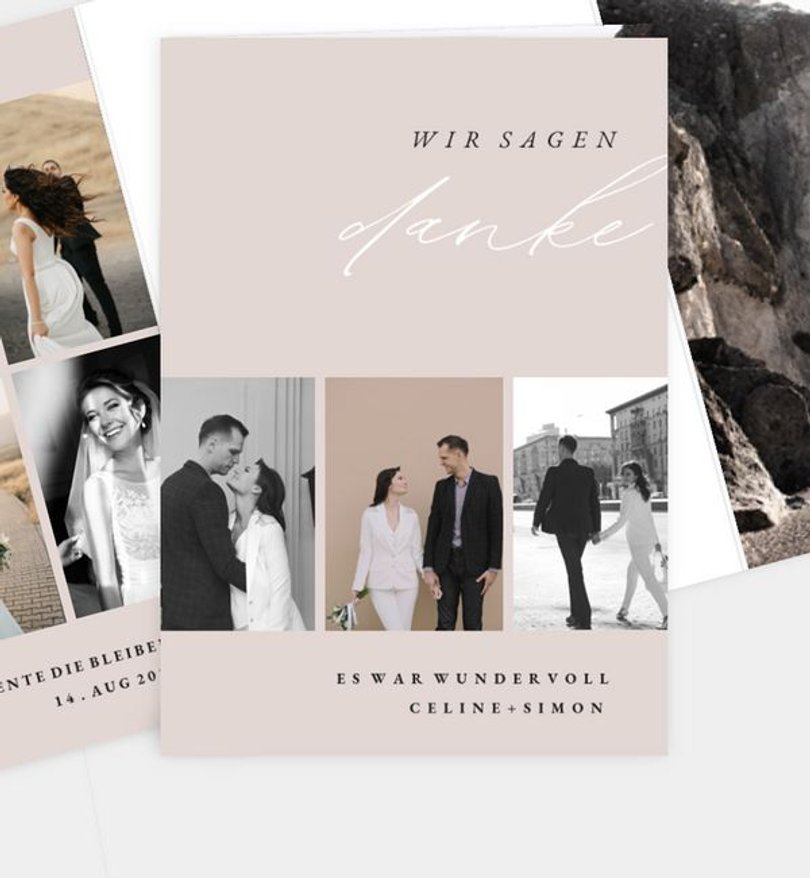 Dankeskarte Hochzeit The best yes