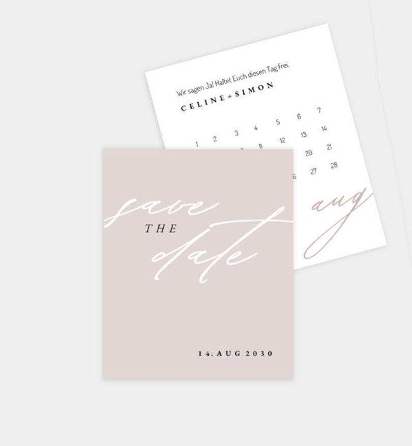Save-The-Date Karte Hochzeit The best yes