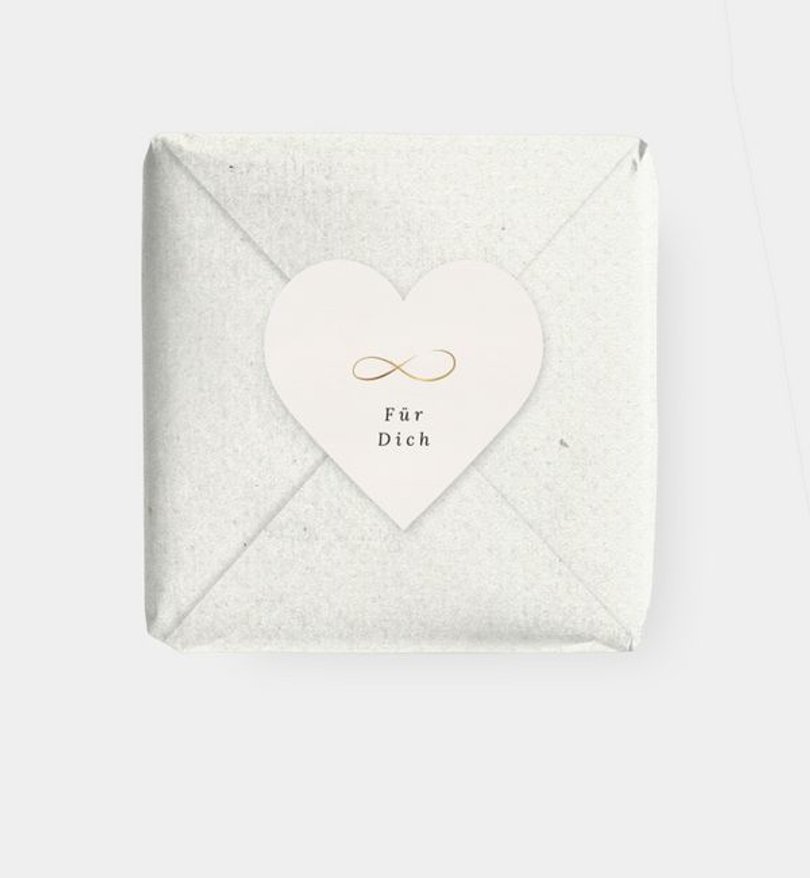 Geschenkaufkleber Hochzeit Liebeswerte