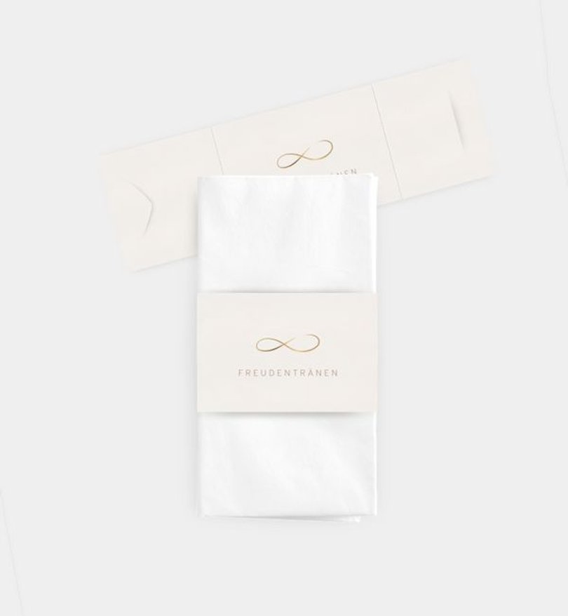 Taschentücher Banderole Hochzeit Liebeswerte