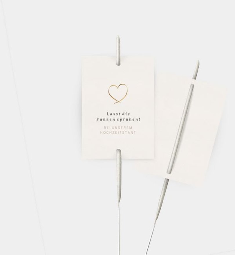 Wunderkerzenetikett Hochzeit Liebeswerte
